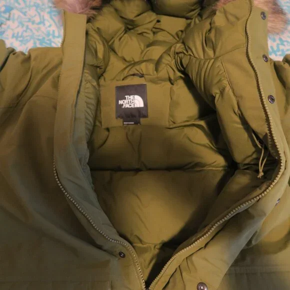 The North Face Explore Farther Parka Forest Olive Men Size Small 550 Down Fill